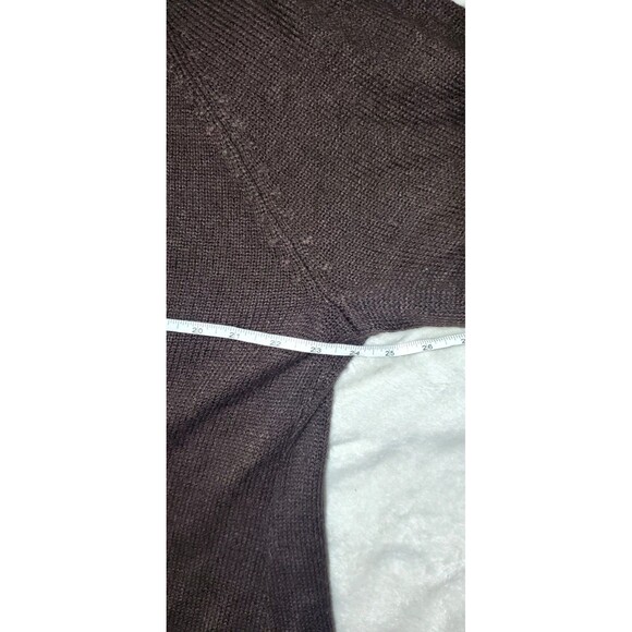 Pink Rose 3X Brown Sweater Dress – Fair Isle Cowl & Cuffs – Plus Size Cozy Knit - Picture 13 of 16